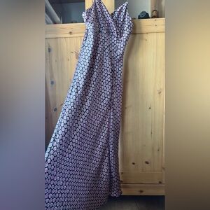 Zara Pink White Floral Slip Midi Medium Dress